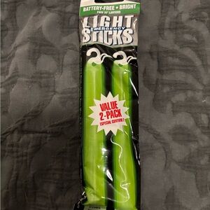 Emergency Light Sticks - Green - Value 2-Pack